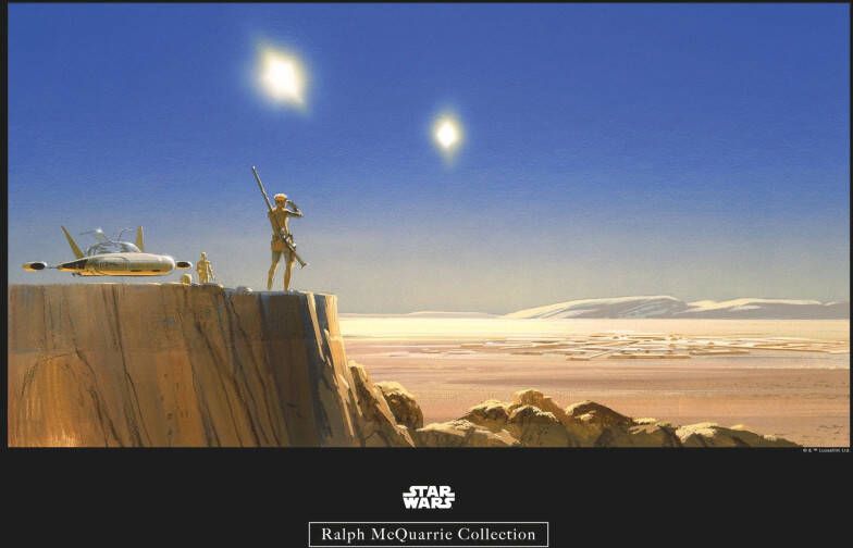 Komar Wanddecoratie Star Wars Classic RMQ Mos Eisley Edge Wanddecoratie voor de kinderkamer zonder lijst (1 stuk)