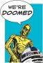 Komar Wanddecoratie Star Wars Classic stripverhaal aandeel Droids Wanddecoratie voor de kinderkamer zonder lijst (1 stuk) - Thumbnail 1