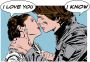 Komar Wanddecoratie Star Wars Classic stripverhaal aandeel Leia Han Wanddecoratie voor de kinderkamer zonder lijst (1 stuk) - Thumbnail 1