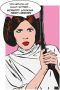 Komar Wanddecoratie Star Wars Classic stripverhaal aandeel Leia Wanddecoratie voor de kinderkamer zonder lijst (1 stuk) - Thumbnail 1