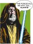 Komar Wanddecoratie Star Wars Classic stripverhaal aandeel Obi Wan Wanddecoratie voor de kinderkamer zonder lijst (1 stuk) - Thumbnail 1