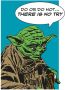 Komar Wanddecoratie Star Wars Classic stripverhaal aandeel Yoda Wanddecoratie voor de kinderkamer zonder lijst (1 stuk) - Thumbnail 1