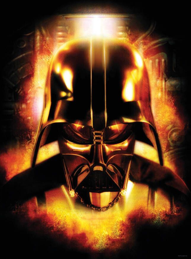 Komar Wanddecoratie Star Wars Classic Vader head Wanddecoratie voor de kinderkamer zonder lijst (1 stuk)