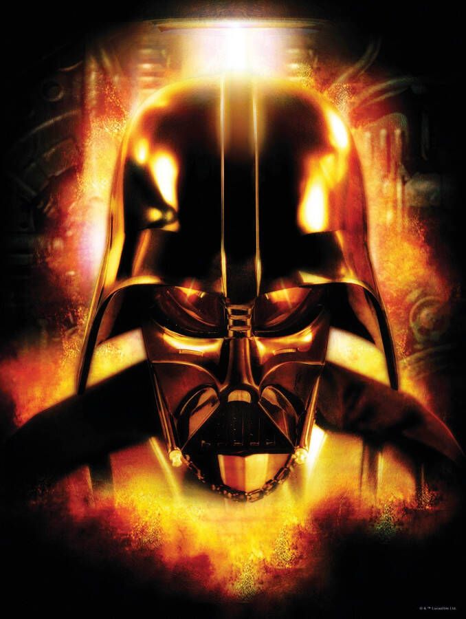 Komar Wanddecoratie Star Wars Classic Vader head Wanddecoratie voor de kinderkamer zonder lijst (1 stuk)