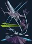 Komar Wanddecoratie Star Wars Classic Vector X-Wing Wanddecoratie voor de kinderkamer zonder lijst (1 stuk) - Thumbnail 1