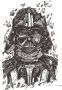 Komar Wanddecoratie Star Wars Darth Vader Drawing Wanddecoratie voor de kinderkamer zonder lijst (1 stuk) - Thumbnail 1
