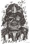 Komar Wanddecoratie Star Wars Darth Vader Drawing Wanddecoratie voor de kinderkamer zonder lijst (1 stuk) - Thumbnail 1