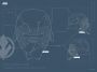 Komar Wanddecoratie Star Wars EP9 Blueprint Kylo Helmet Wanddecoratie voor de kinderkamer zonder lijst (1 stuk) - Thumbnail 1