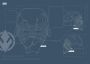 Komar Wanddecoratie Star Wars EP9 Blueprint Kylo Helmet Wanddecoratie voor de kinderkamer zonder lijst (1 stuk) - Thumbnail 1