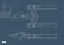 Komar Wanddecoratie Star Wars EP9 Blueprint Y-Wing Wanddecoratie voor de kinderkamer zonder lijst (1 stuk) - Thumbnail 1