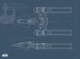 Komar Wanddecoratie Star Wars EP9 Blueprint Y-Wing Wanddecoratie voor de kinderkamer zonder lijst (1 stuk) - Thumbnail 1