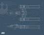 Komar Wanddecoratie Star Wars EP9 Blueprint Y-Wing Wanddecoratie voor de kinderkamer zonder lijst (1 stuk) - Thumbnail 1