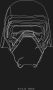 Komar Wanddecoratie Star Wars Lines dark Side Kylo Wanddecoratie voor de kinderkamer zonder lijst (1 stuk) - Thumbnail 1