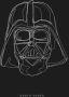 Komar Wanddecoratie Star Wars Lines dark Side Vader Wanddecoratie voor de kinderkamer zonder lijst (1 stuk) - Thumbnail 1