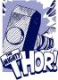 Komar Wanddecoratie Thor Mjölnir Wanddecoratie voor de kinderkamer zonder lijst (1 stuk) - Thumbnail 1