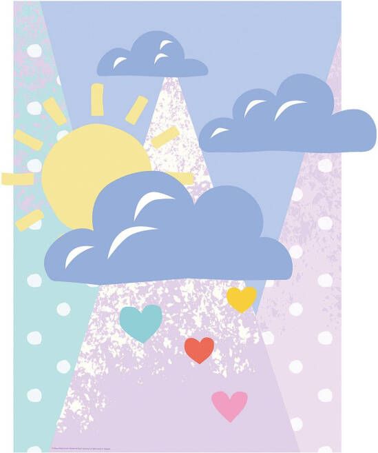 Komar Wanddecoratie Winnie de Poeh Clouds Wanddecoratie voor de kinderkamer zonder lijst