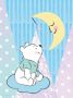 Komar Wanddecoratie Winnie the Pooh Moon Wanddecoratie voor de kinderkamer zonder lijst (1 stuk) - Thumbnail 1