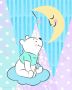 Komar Wanddecoratie Winnie the Pooh Moon Wanddecoratie voor de kinderkamer zonder lijst (1 stuk) - Thumbnail 1