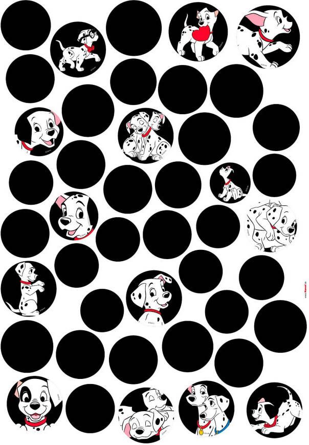 Komar Wandfolie 101 dalmatiër stippen (44-delig)