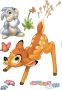 Komar Wandfolie Bambi 50x70 cm (breedte x hoogte) zelfklevende wandtattoo (17-delig) - Thumbnail 1
