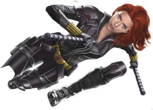 Komar Wandfolie Black Widow Run 100 x 70 cm (2 stuks)