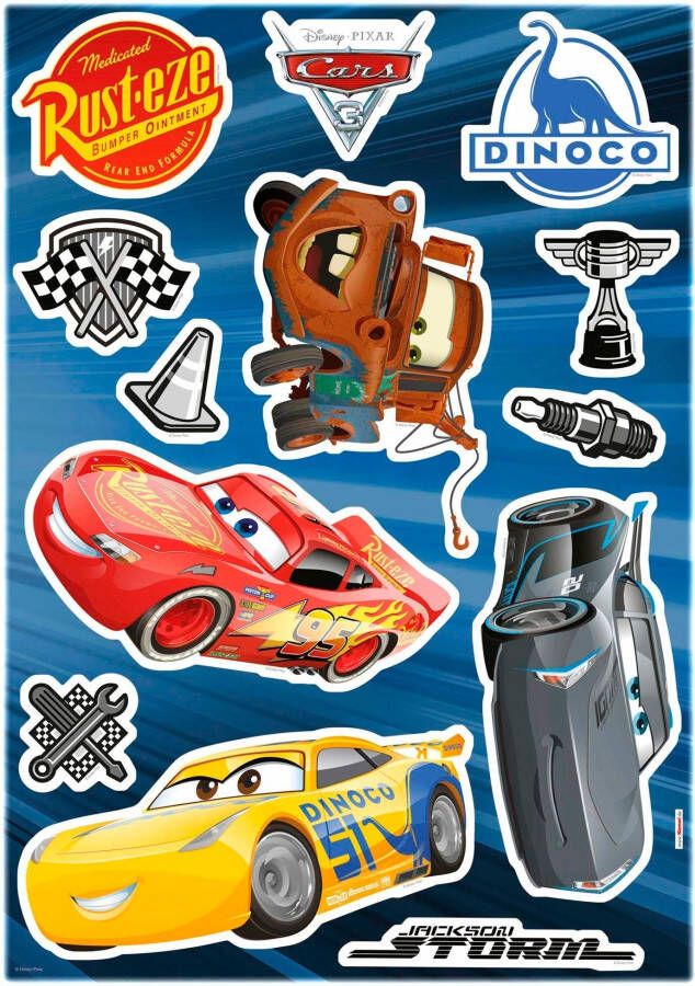 Komar Wandfolie Cars3 50x70 cm (breedte x hoogte) zelfklevende wandtattoo