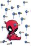 Komar Wandfolie Deadpool Shootout 50x70 cm (breedte x hoogte) zelfklevende wandtattoo (19-delig) - Thumbnail 1
