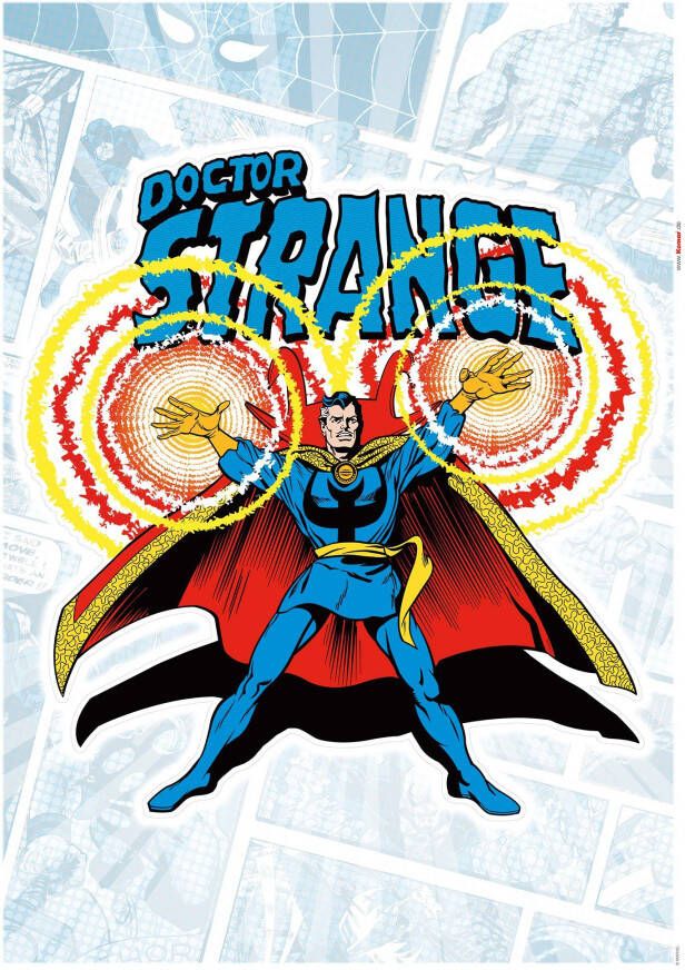 Komar Wandfolie Doctor Strange Comic Classic 50x70 cm (breedte x hoogte) zelfklevende wandtattoo (1 stuk)