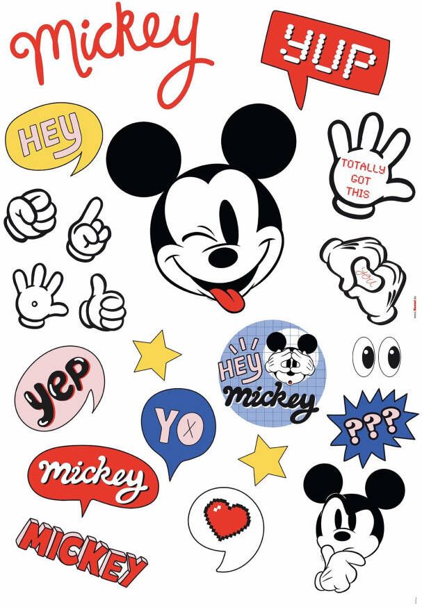 Komar Wandfolie Ist a Mickey Thing zelfklevend wandstickers kinderkamer (set)