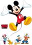 Komar Wandfolie Mickey and Friends 50x70 cm (breedte x hoogte) zelfklevende wandtattoo (5-delig) - Thumbnail 1