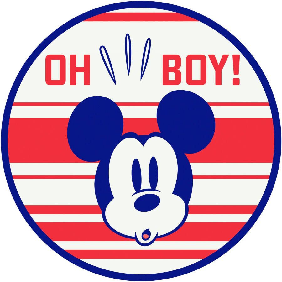 Komar Wandfolie Mickey Oh Boy rond en zelfklevend (1 stuk)