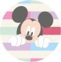 Komar Wandfolie Mickey Peek-a-boo rond en zelfklevend (1 stuk) - Thumbnail 1