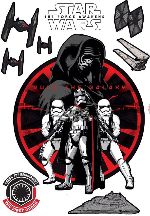 Komar Wandfolie Star Wars First Order 50x70 cm (breedte x hoogte) zelfklevende wandtattoo (set 9-delig)