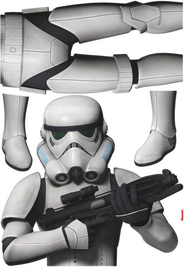 Komar Wandfolie Star Wars Stormtrooper afm. 100 x 70 cm (4-delig)