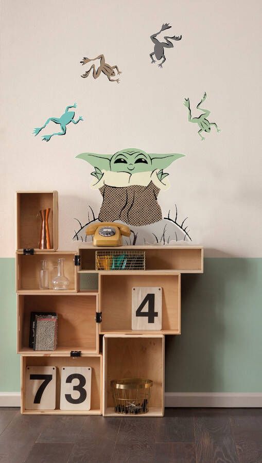 Komar Wandfolie Star Wars The Mandalorian Grogu Enchanted Frogs (1 stuk)