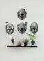 Komar Wandfolie Star Wars The Mandalorian Helmets (1 stuk) - Thumbnail 1