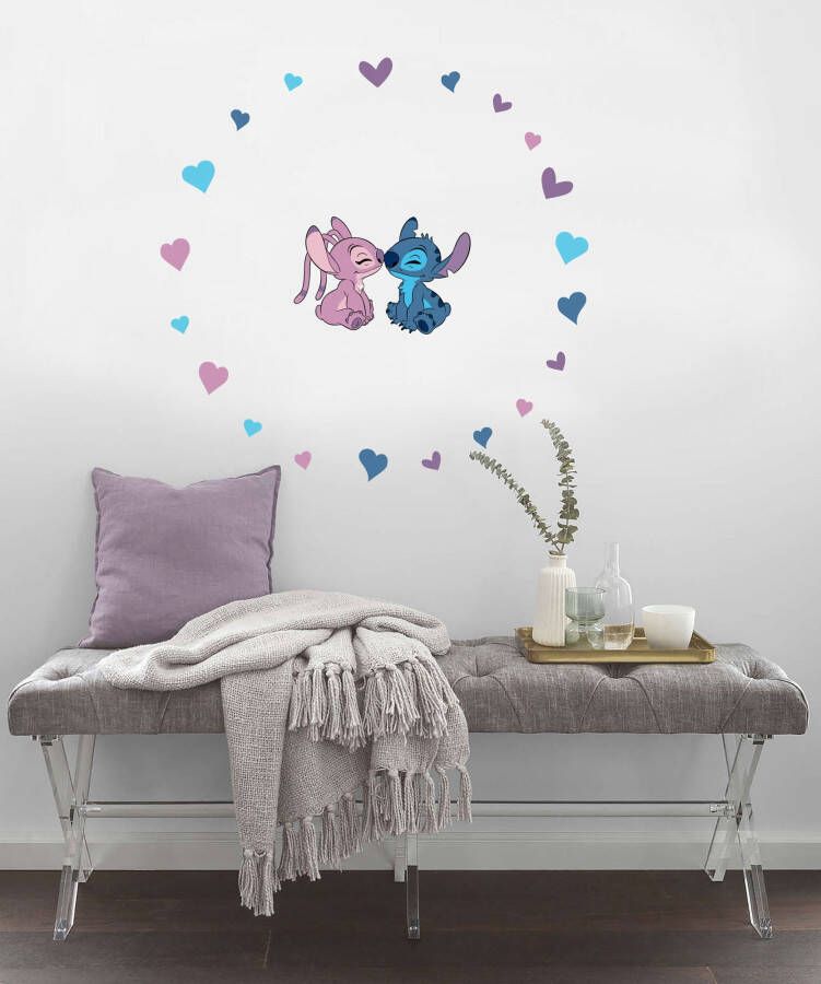 Komar Wandfolie Stitch en Angel Cutie grootte 50 x 70 cm (22-delig)