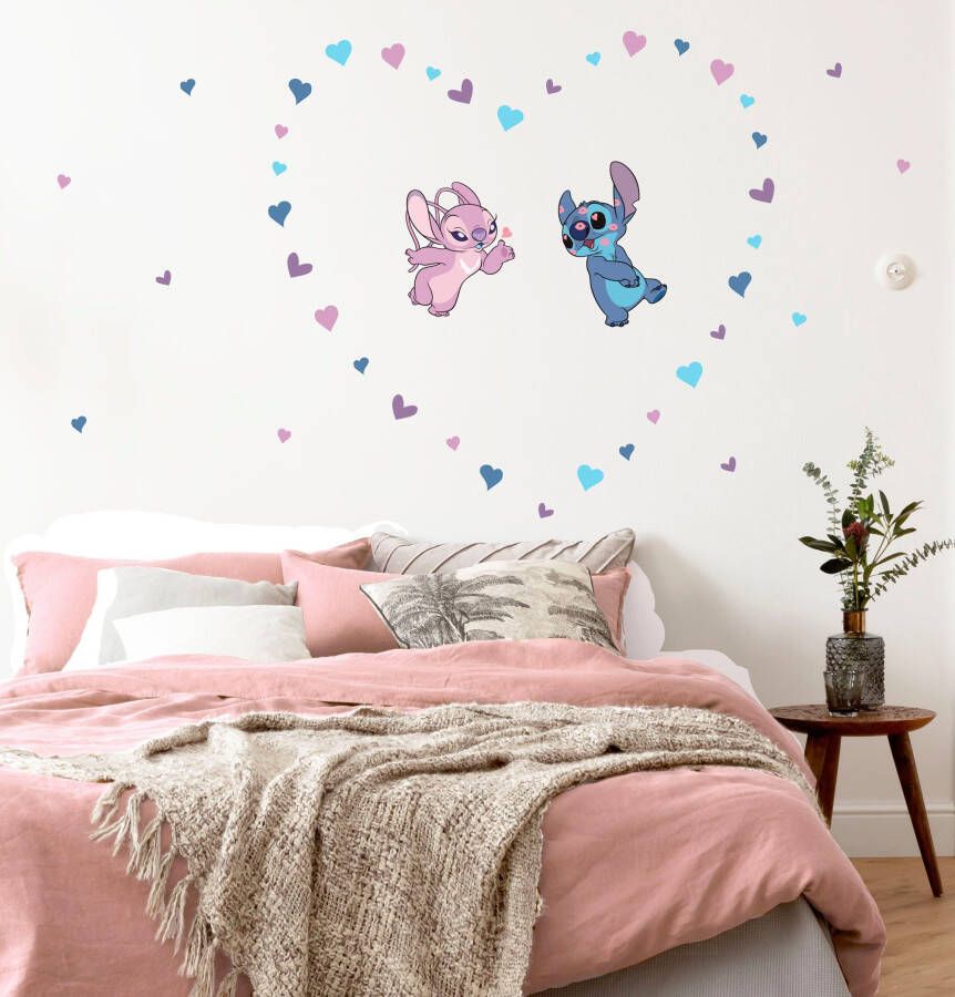 Komar Wandfolie Stitch in Love grootte 50 x 70 cm (43-delig)