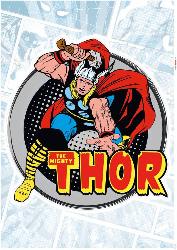 Komar Wandfolie Thor Comic Classic zelfklevend wandstickers kinderkamer (1 stuk)