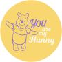 Komar Wandfolie Winnie the Pooh My Hunny 125 x 125 cm (breedte x hoogte) rond en zelfklevend (1 stuk) - Thumbnail 1