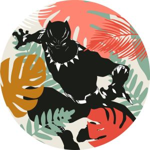 Komar Wandfolie Winter Tropics Black Panther zelfklevend (set 1 stuk)