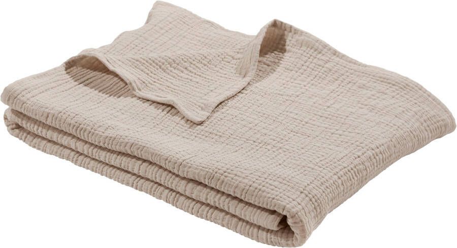 LeGer Home by Lena Gercke Deken Hevin Deken in katoen-crinkle-effect mousseline knuffeldeken