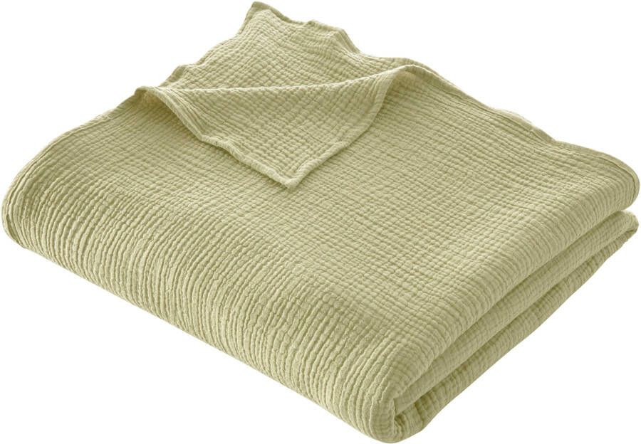 LeGer Home by Lena Gercke Deken Hevin Deken in katoen-crinkle-effect mousseline knuffeldeken