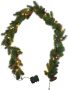 LeGer Home by Lena Gercke Kunstguirlande Jayla kerstversiering kerstguirlande Sparrenguirlande met dennenappels 180 cm 40 leds met batterijbox 3AA - Thumbnail 1