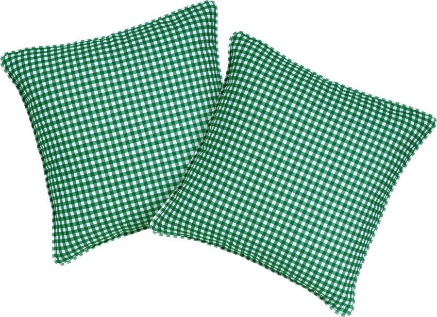 LeGer Home by Lena Gercke Sierkussen Quinn met fijne ruiten kussenhoezen zonder vulling 2 stuks 50x50 cm (2 stuks)