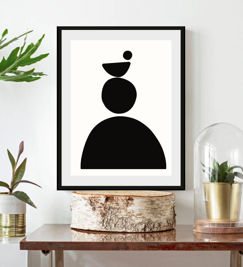 LeGer Home by Lena Gercke Wanddecoratie Black is Beautiful III HD premium posterdruk incl. houten lijst (1 stuk)