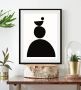 LeGer Home by Lena Gercke Wanddecoratie Black is Beautiful III HD premium posterdruk incl. houten lijst (1 stuk) - Thumbnail 1