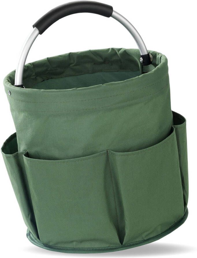 Maximex Organizer Universal-Reinigungs-Caddy Multifunctioneel mand met 6 buitenzakken ideaal voor huishouden tuin & kamperen