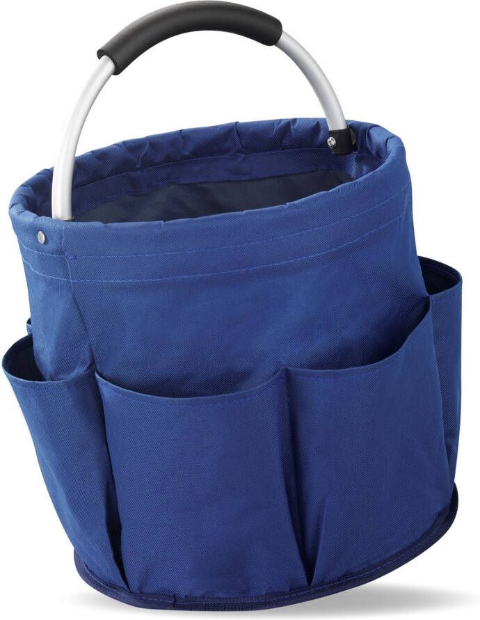 Maximex Organizer Universal-Reinigungs-Caddy Multifunctioneel mand met 6 buitenzakken ideaal voor huishouden tuin & kamperen