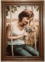 Morgenland Wandkleed Schilderij-kleed figuratief 85 x 60 cm - Thumbnail 1